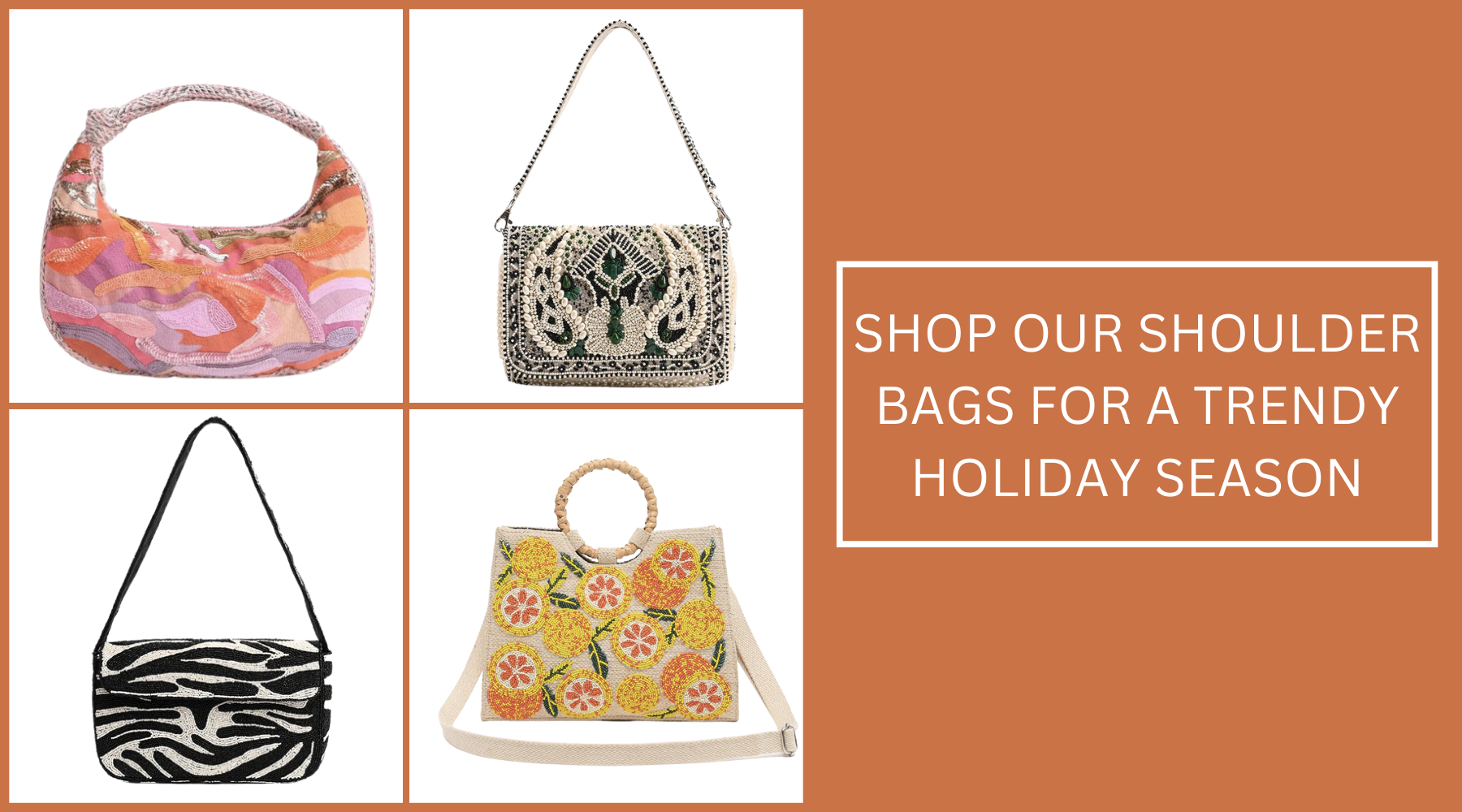 Shop Our Shoulder Bags For A Trendy Holiday Season