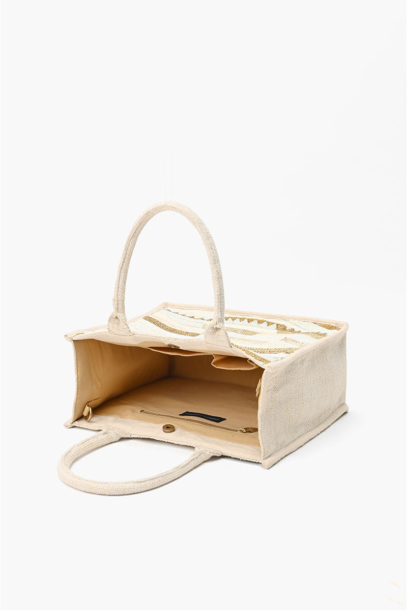 Winter White Personalized Tote