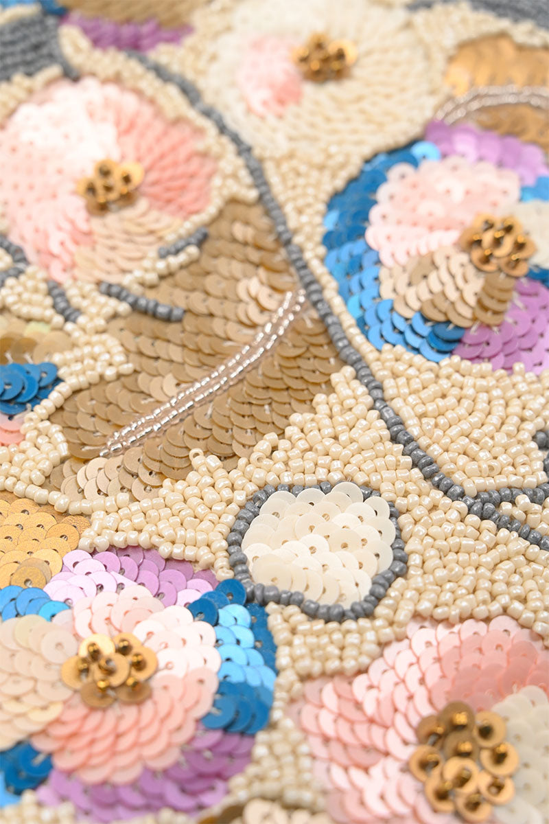 Pansy Paradise Top Handle Bag