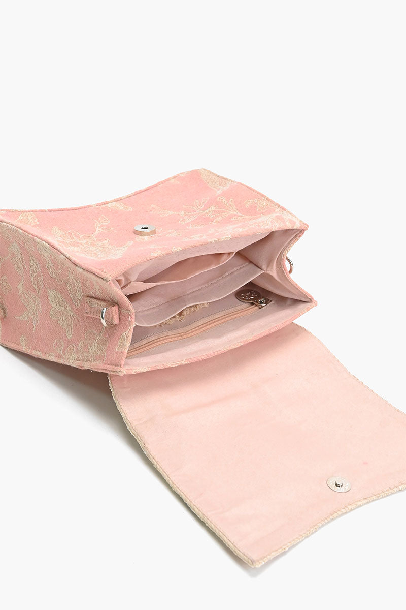 Pansy Paradise Top Handle Bag