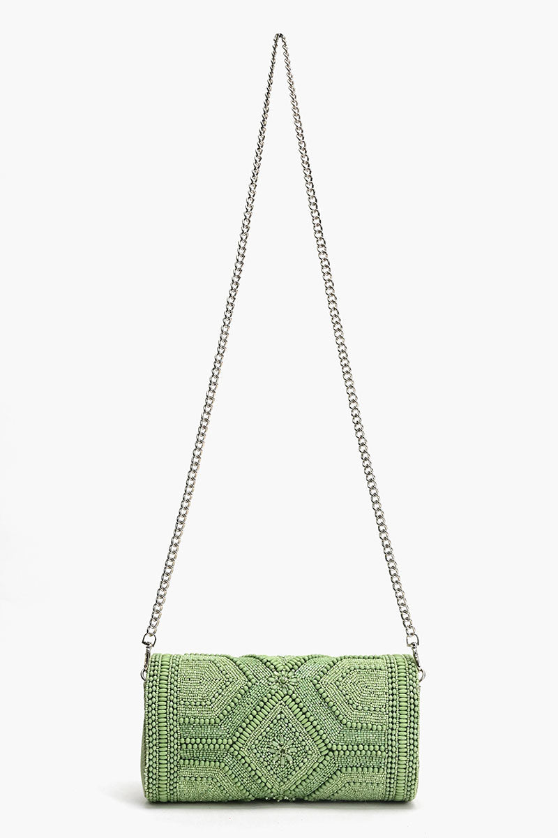 Enchanted Meadow Embellished Evening Clutch