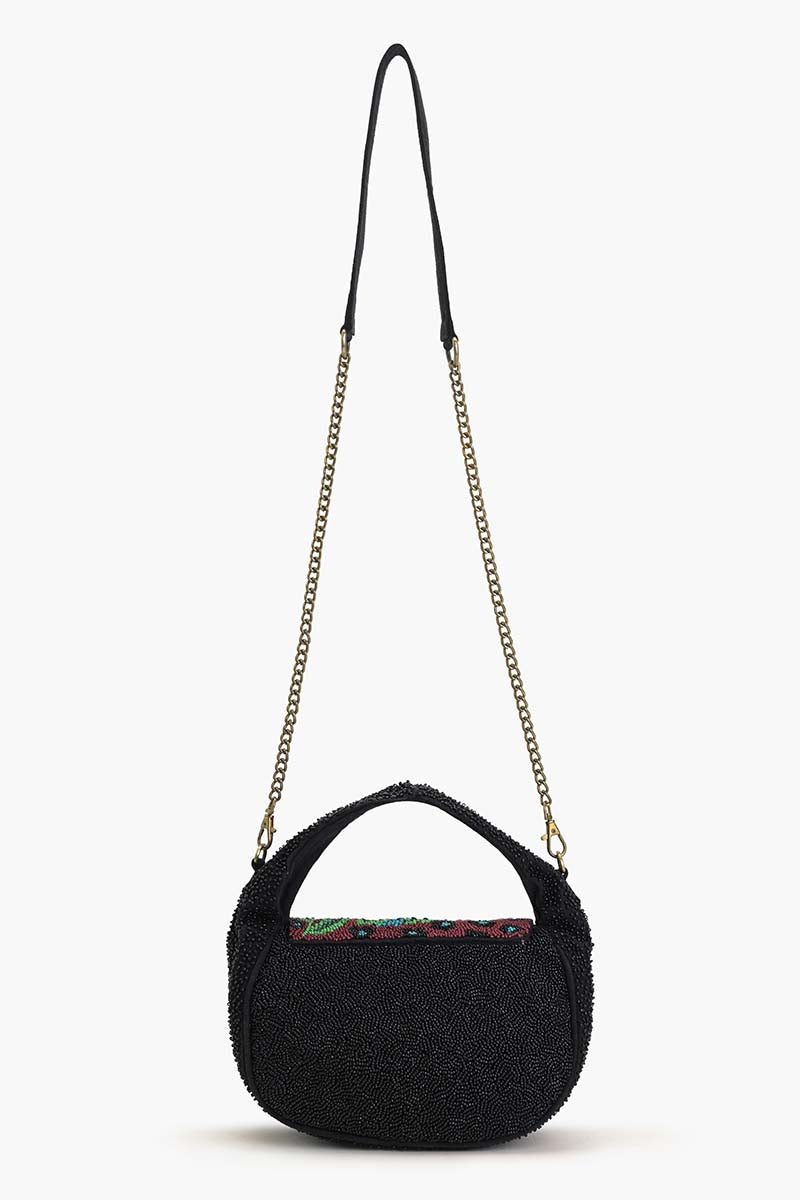 Twilight Vine Beaded Satchel