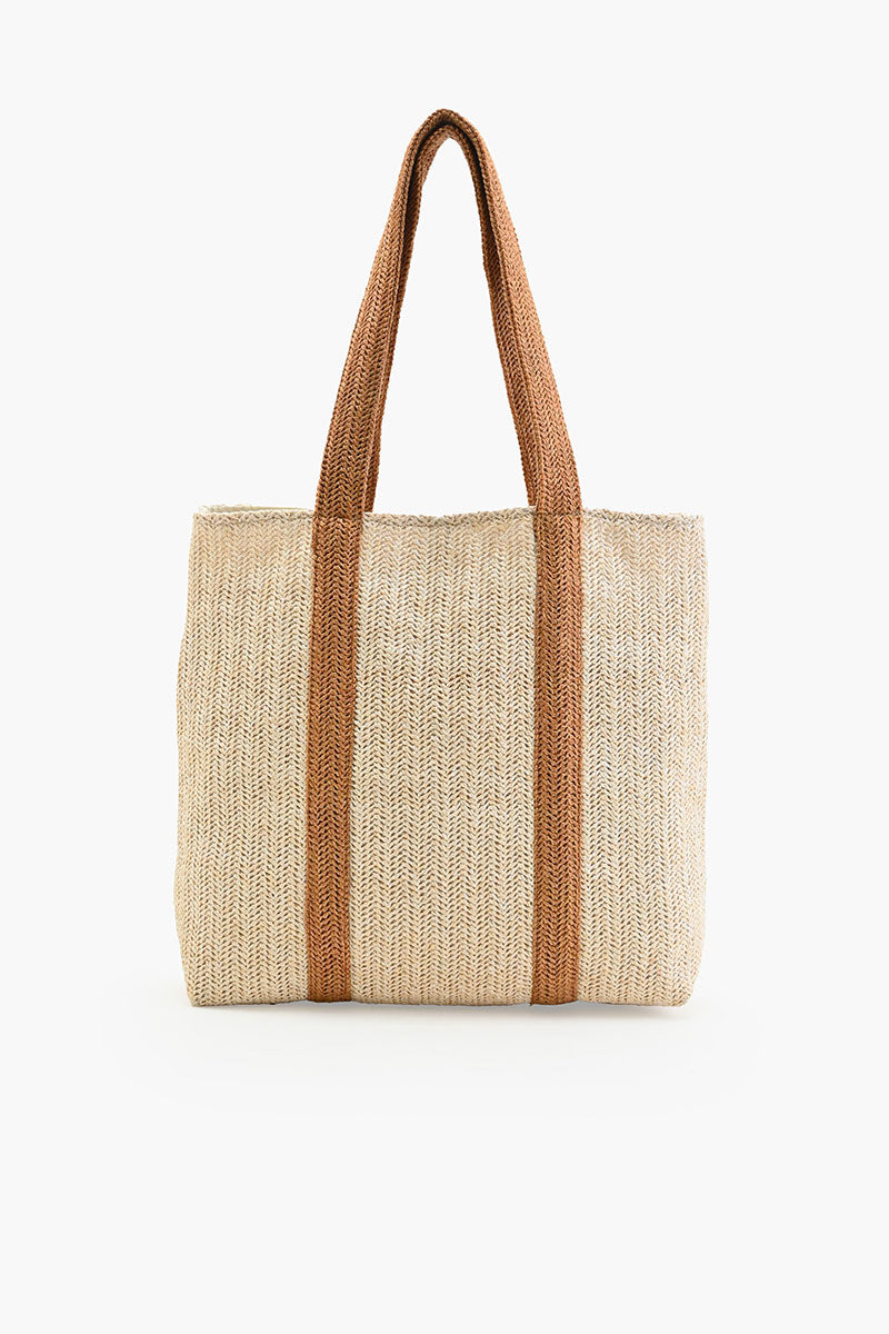Make Lemonade Raffia Tote