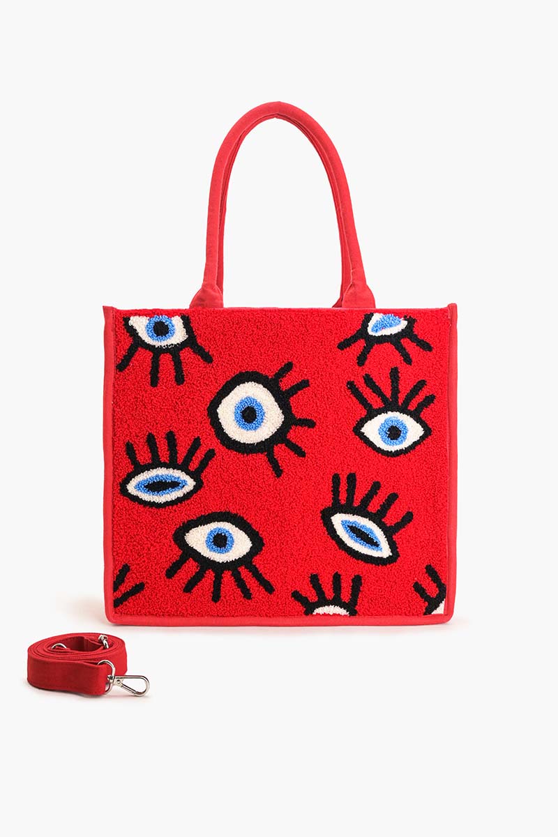 Raine Swirly Eyelet Tote Bag - Mint