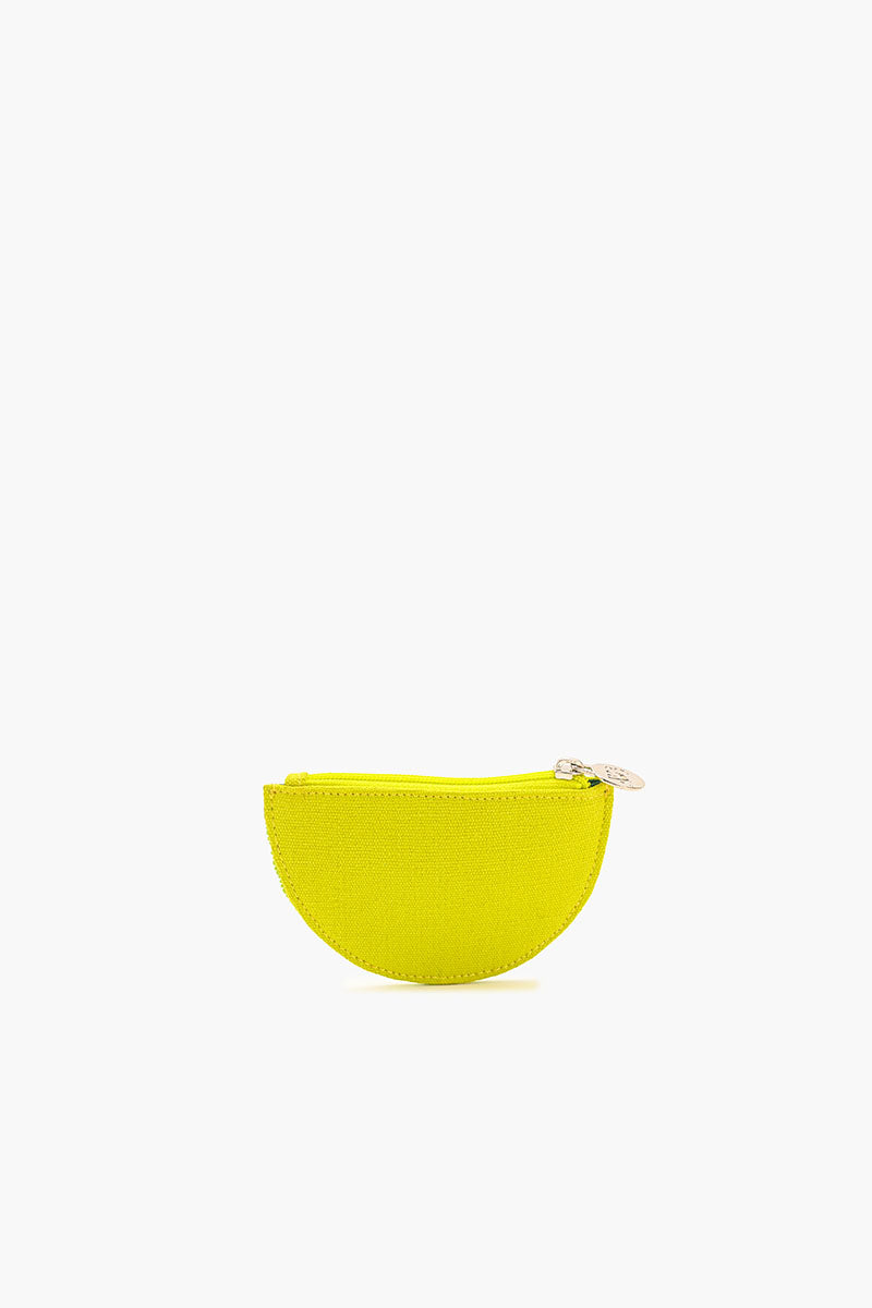 Citrus Splash Beaded Pouch - Lime