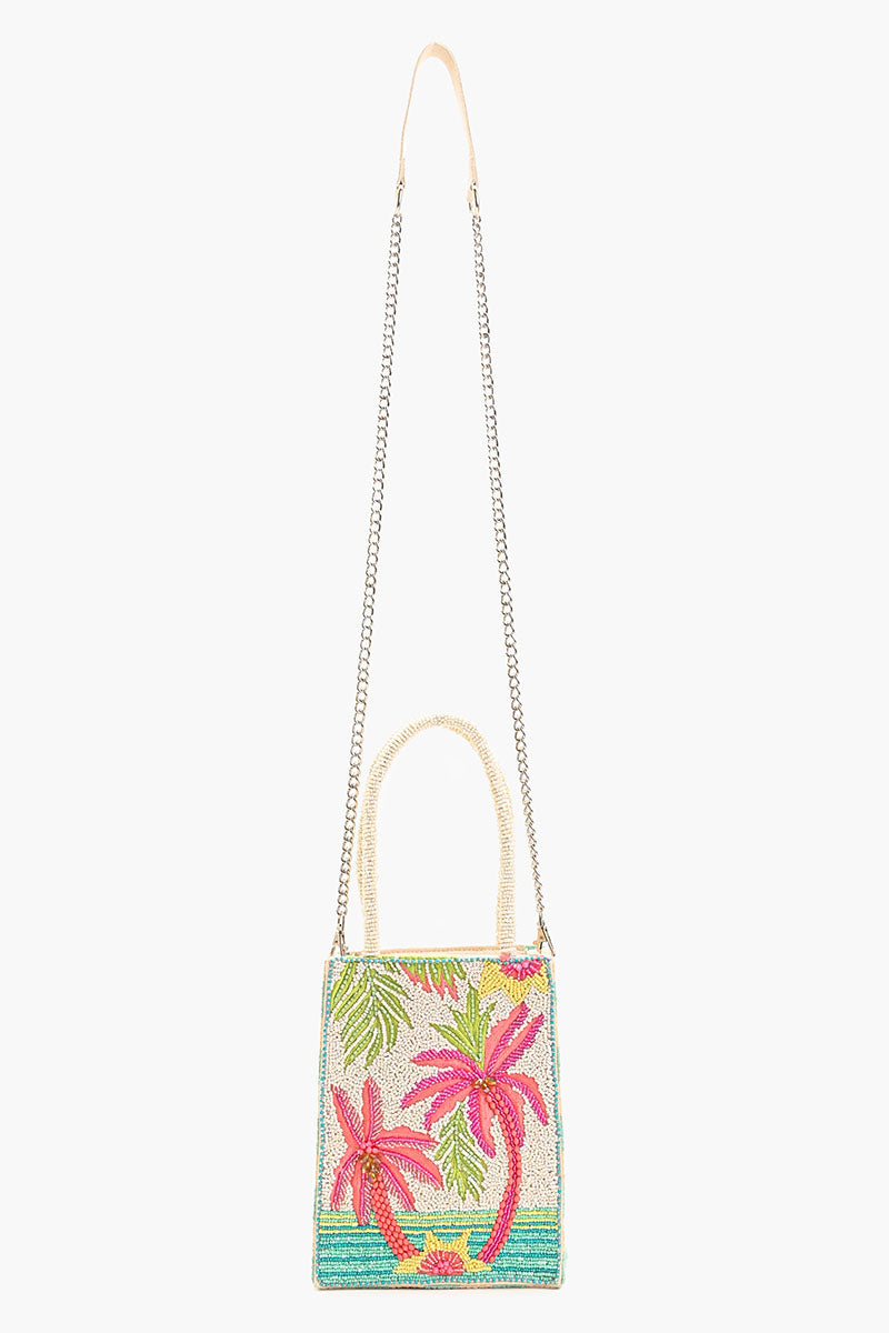 Palms Away Embellished Crossbody Bag