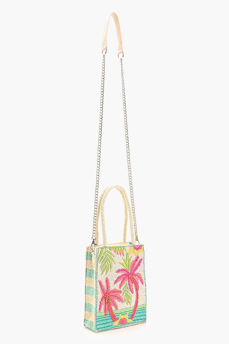 Palms Away Embellished Crossbody Bag