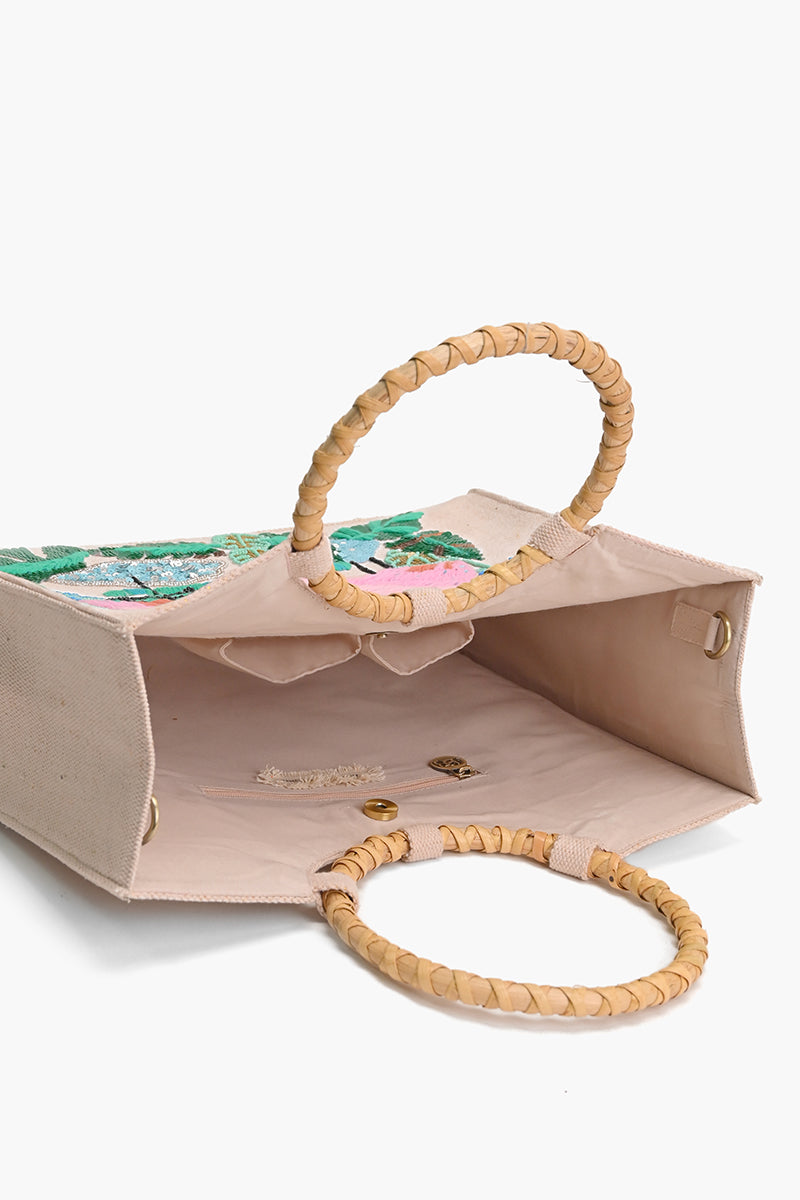 Tropical Pink Flamingo Tote