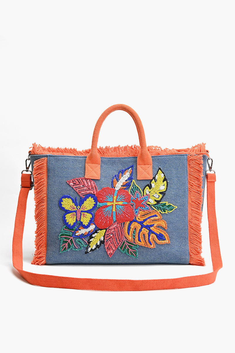 Rainbow Flutterby Foliage Tote America & Beyond