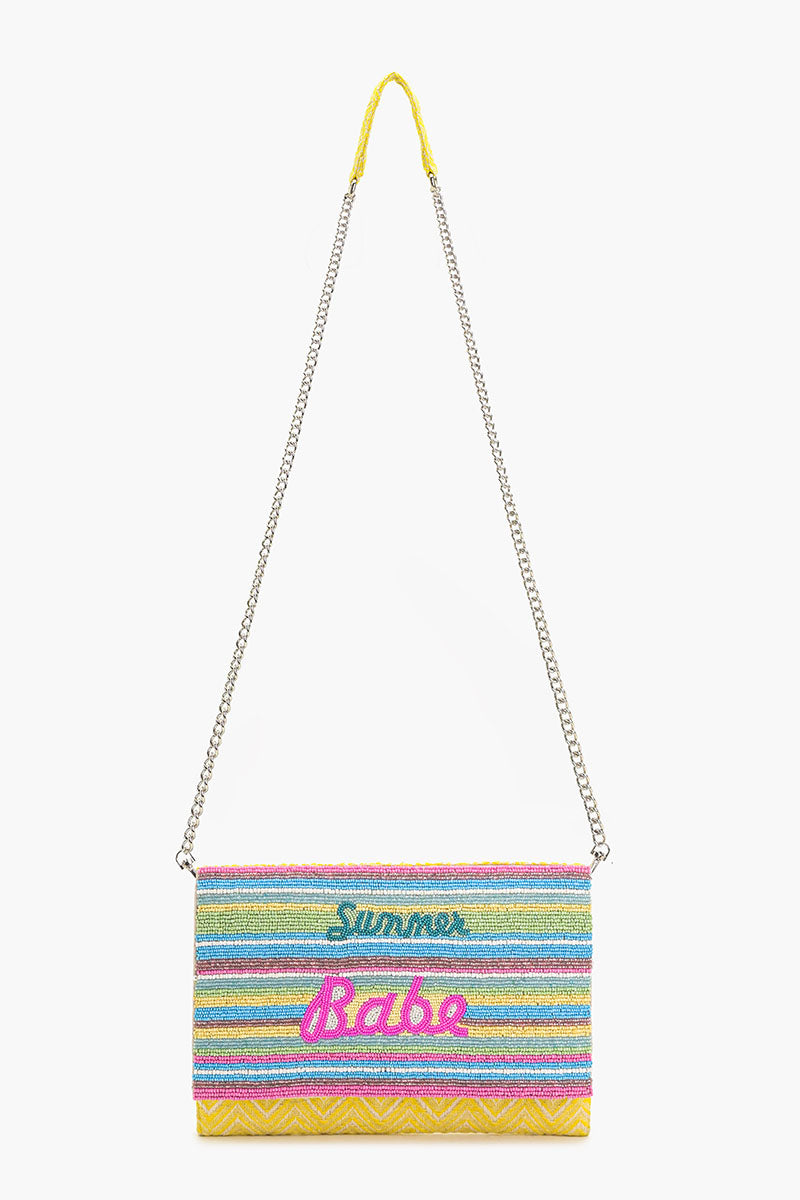 Summer Babe Stripe Clutch