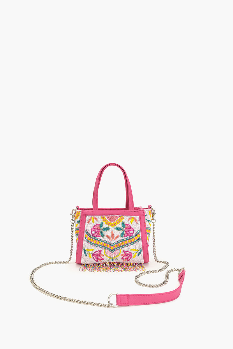Allie Rose Beaded Top Handle Bag | America & Beyond
