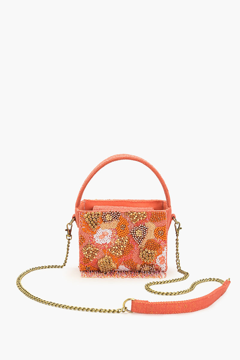 Maze Tangerine Box Top Handle Bag