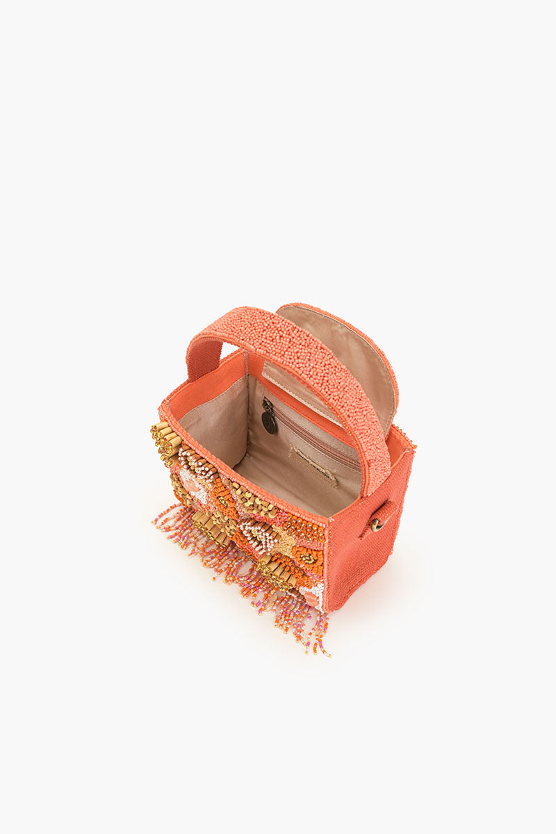 Maze Tangerine Box Top Handle Bag
