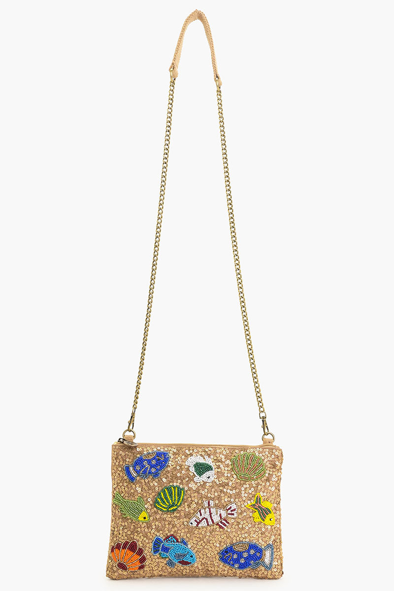 Gleaming Fishy Top Zip Pouch