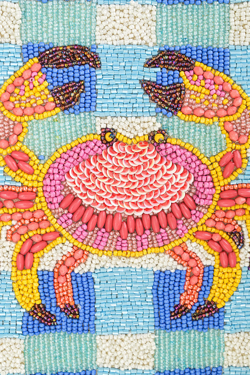 Crab It Beaded Midi Bag