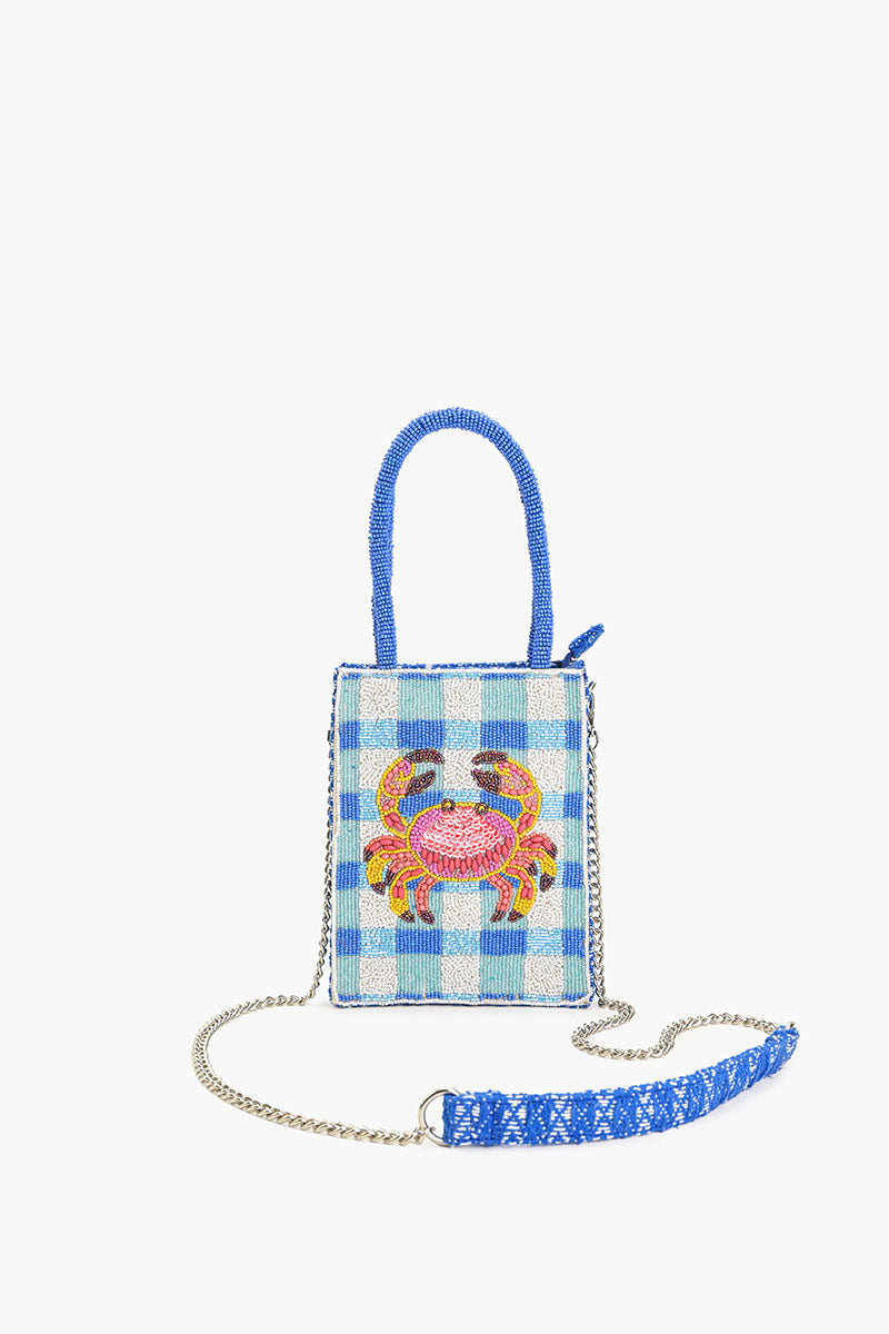 Crab It Beaded Top Handle Bag | America & Beyond