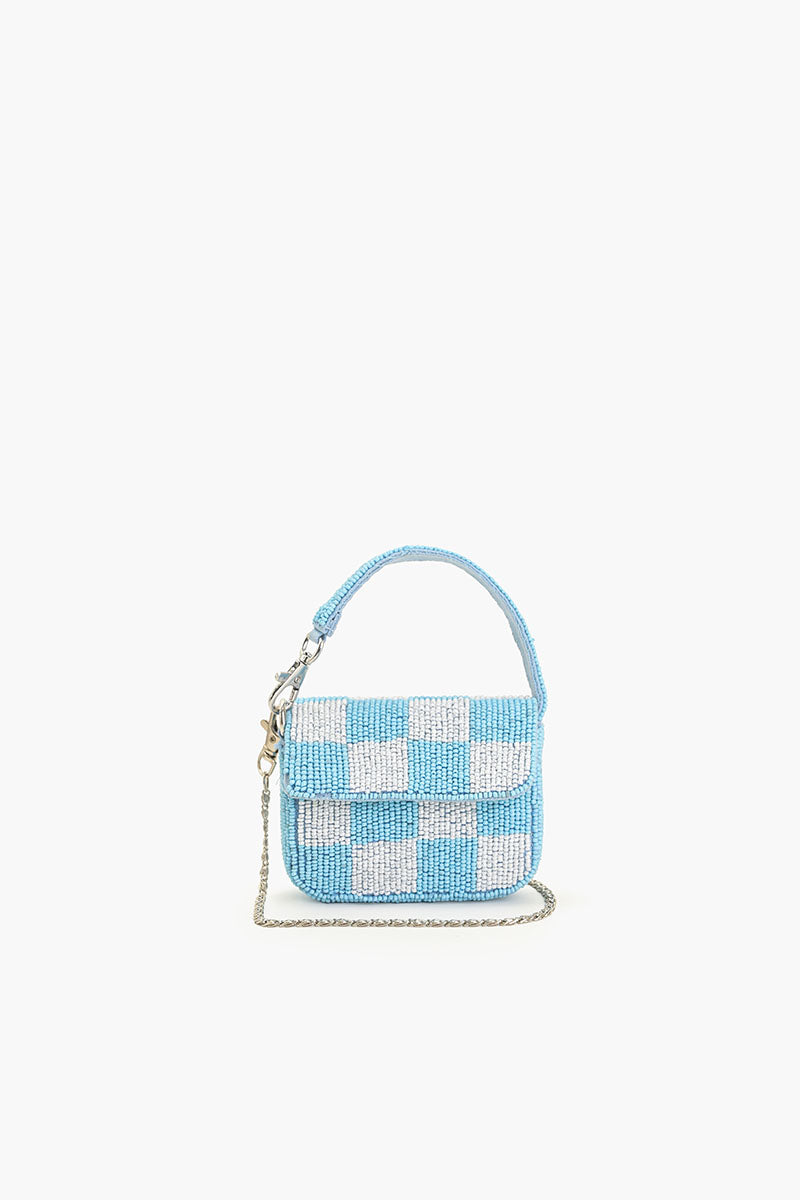Azure Chequred Mini Bag