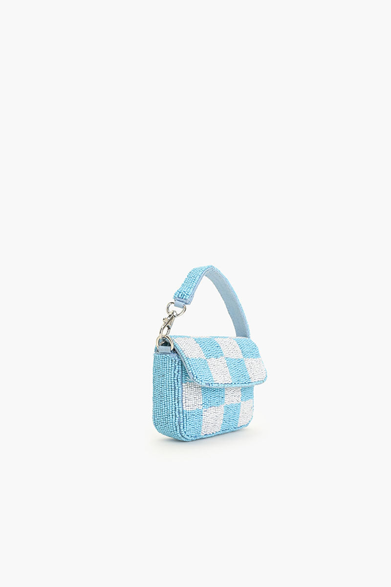 Azure Chequred Mini Bag