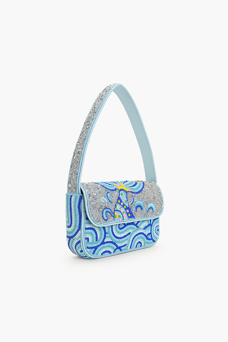 The Little Mermaid Beaded Shoulder Bag