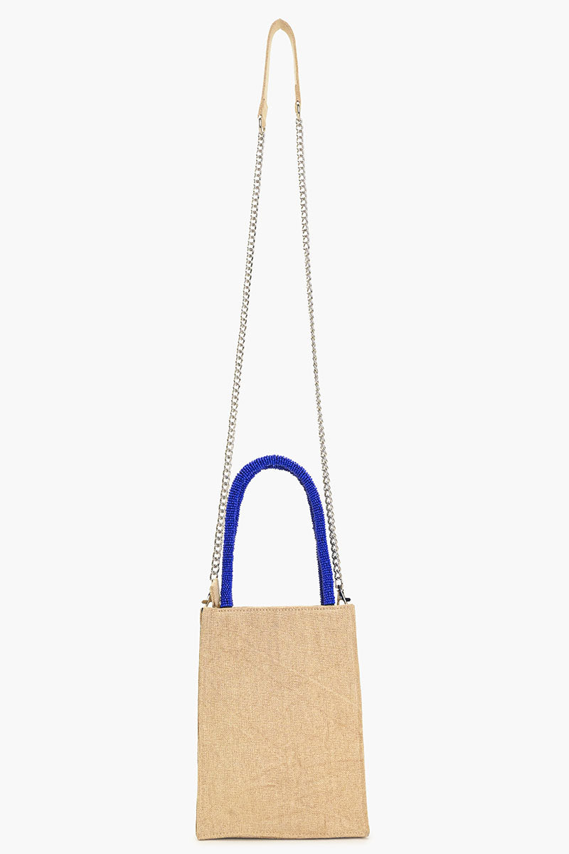 Slow Down Beaded Top Handle Bag