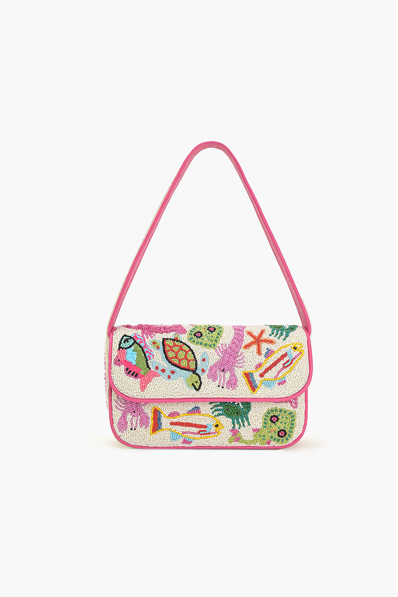 Underwater Tales Beaded Shoulder Bag | America & Beyond