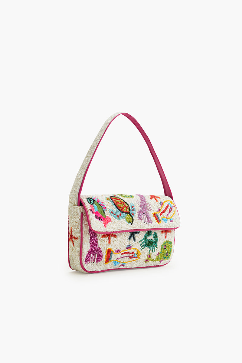 Underwater Tales Beaded Shoulder Bag