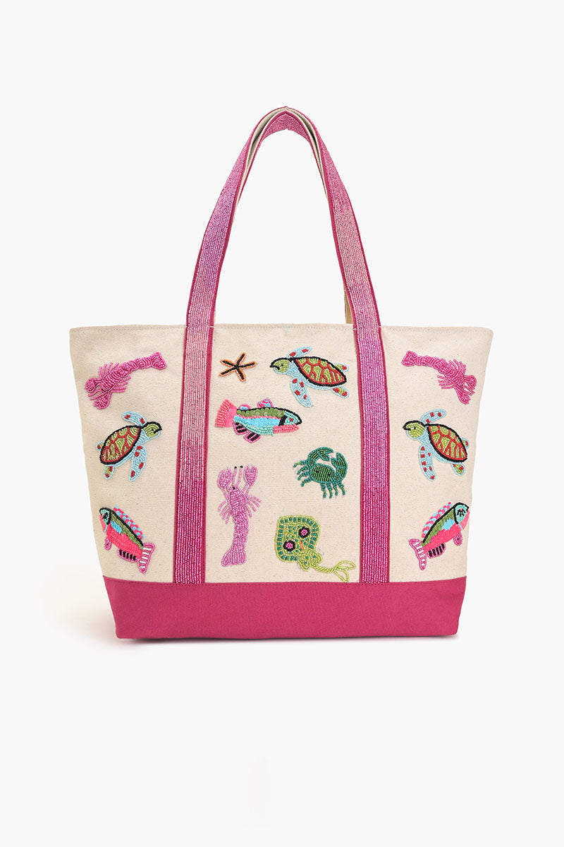 Underwater Tales Beaded Boat Bag | America & Beyond