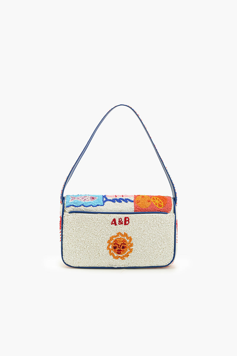 Sun & Sea Beaded Shoulder Bag