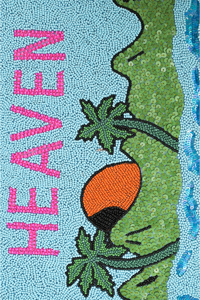 Beach Heaven Beaded Tote