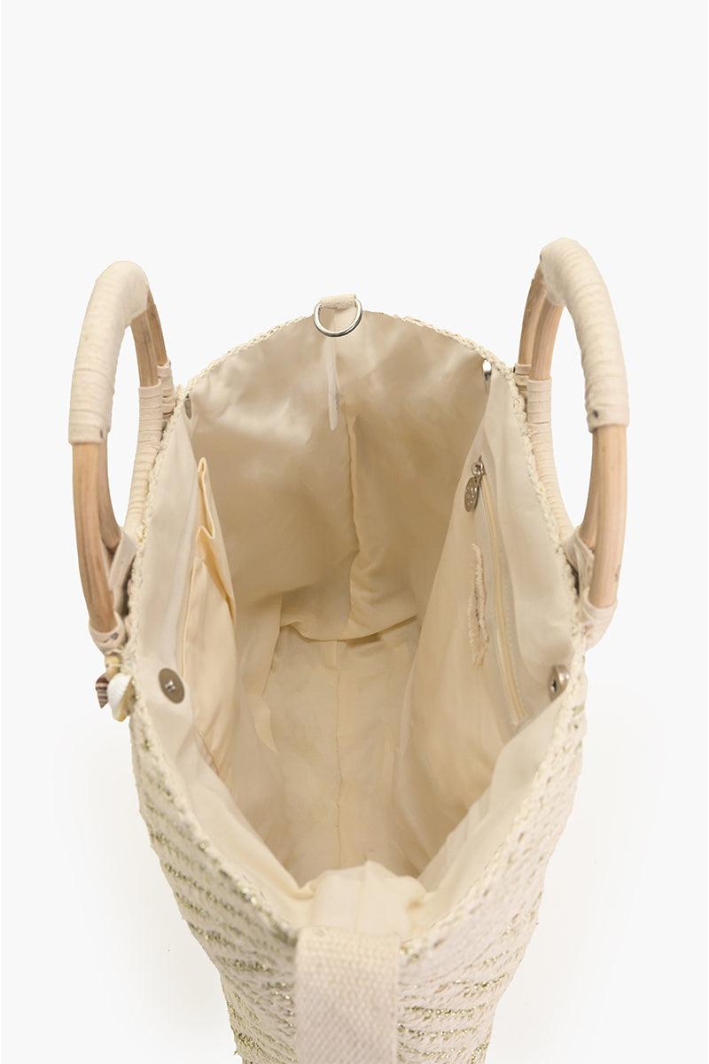 Shell Lurex Tote