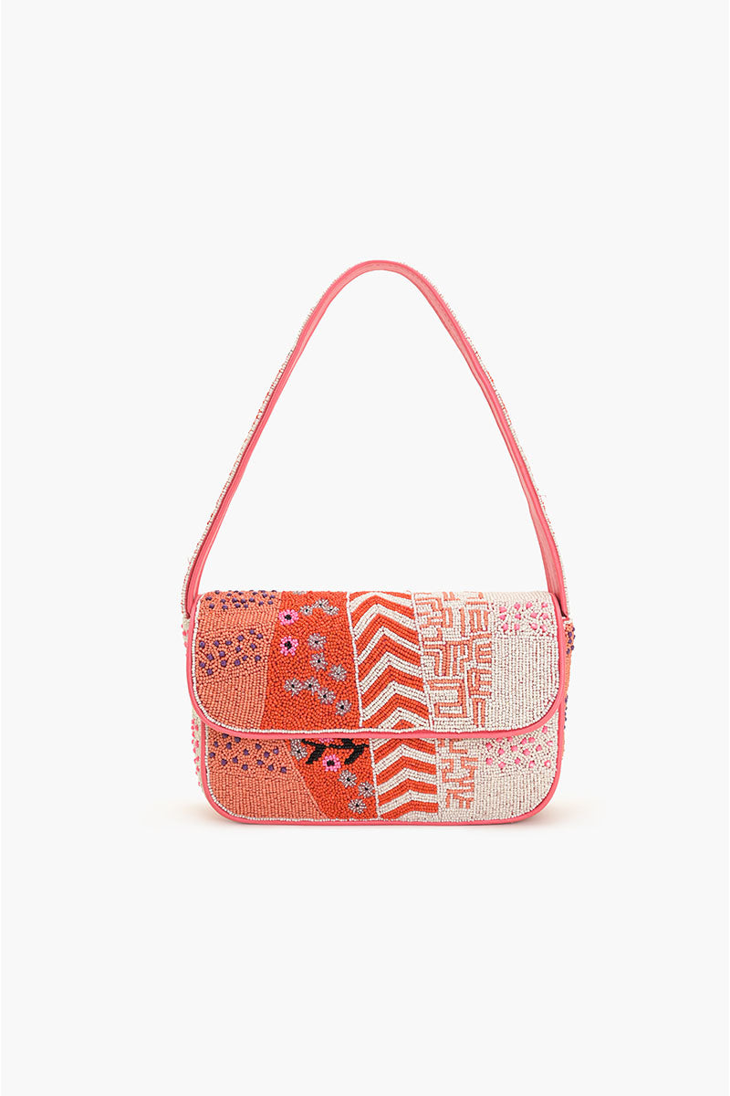 Tigerlily Beaded Shoulder Bag