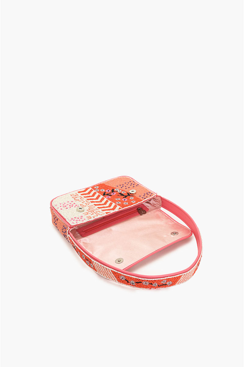 Tigerlily Beaded Shoulder Personalized Bag