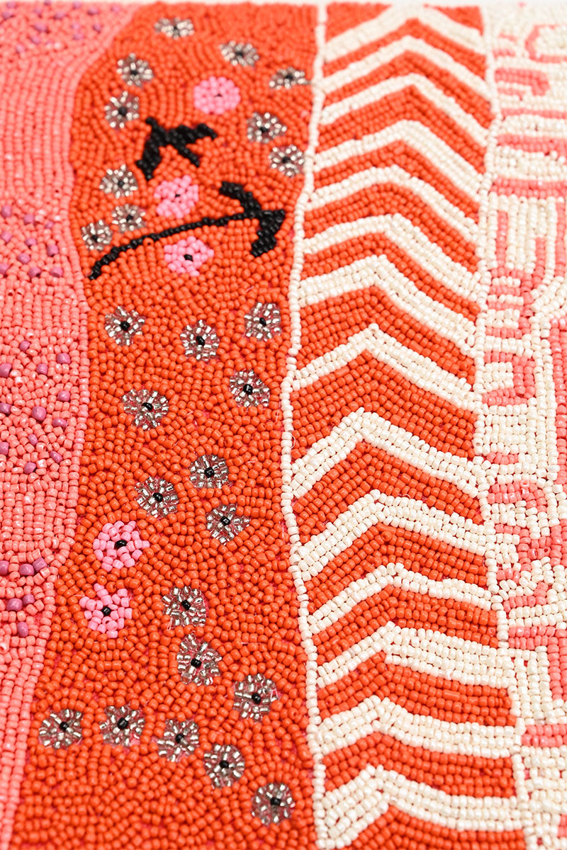 Tigerlily Beaded Shoulder Personalized Bag