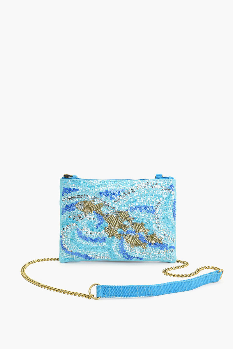 Wavy Nights Beaded Crossbody