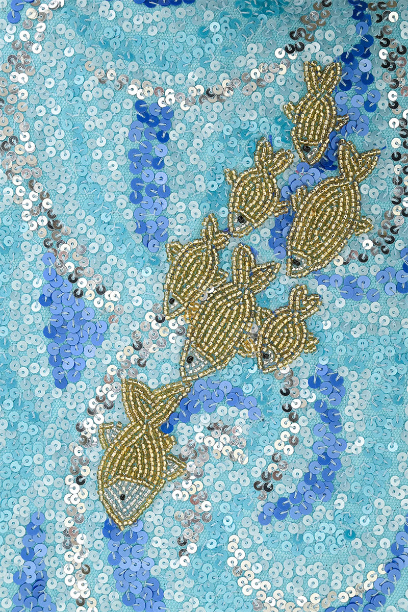 Wavy Nights Beaded Crossbody