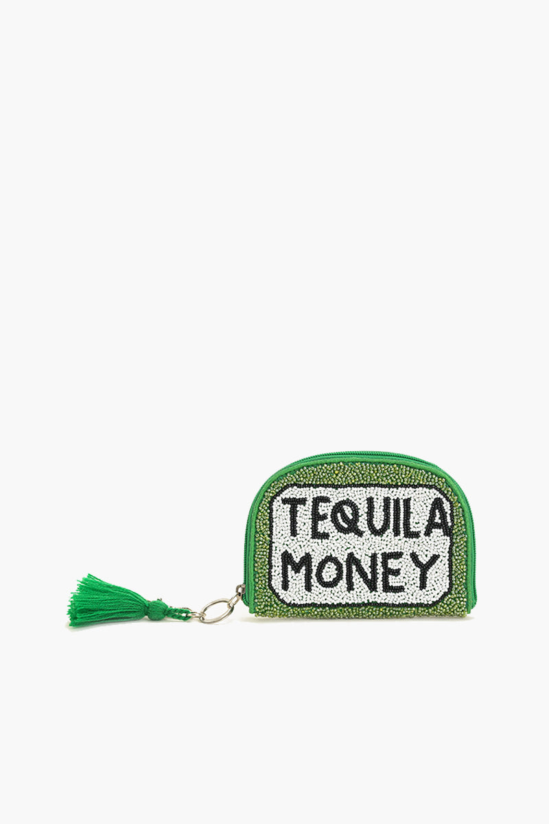 Tequila Money Beaded Pouch