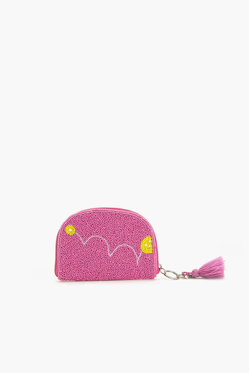 Day Drinking Beaded Pouch