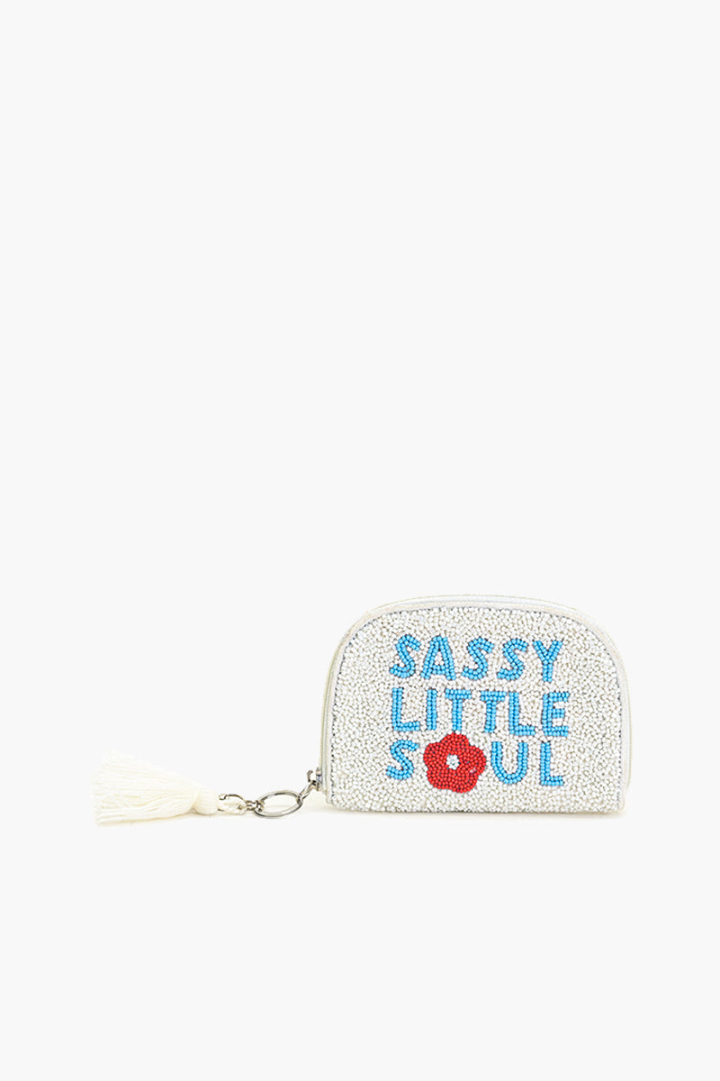Sassy Little Soul Beaded Pouch