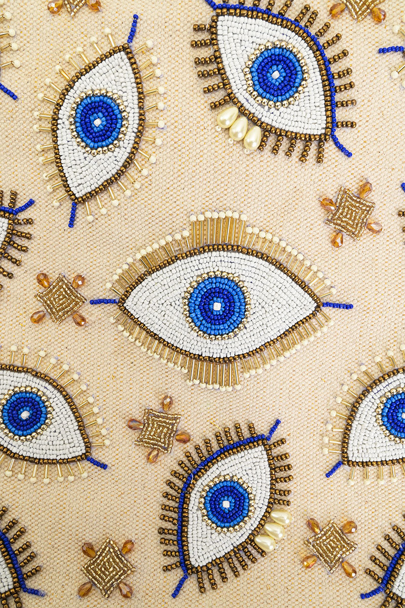 Shining Eyes Embellished Tote