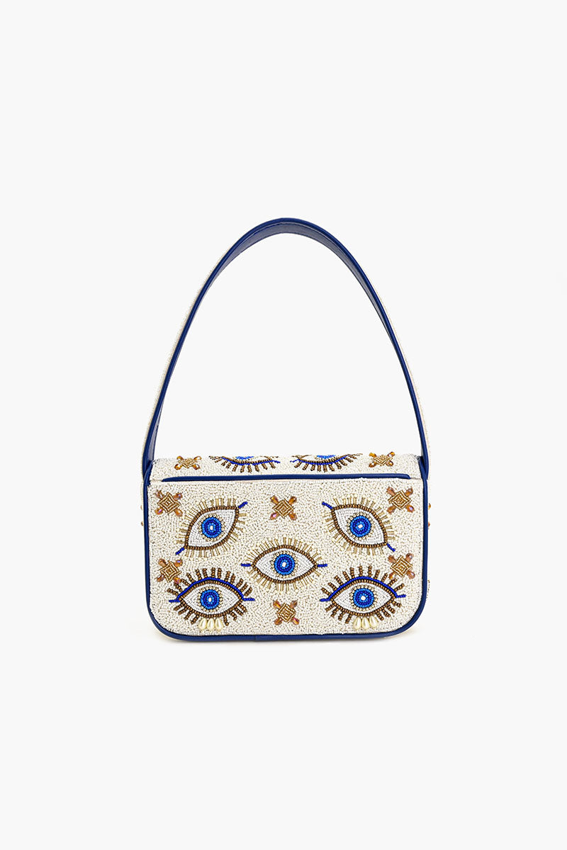 Shining Eyes Embellished Shoulder Bag