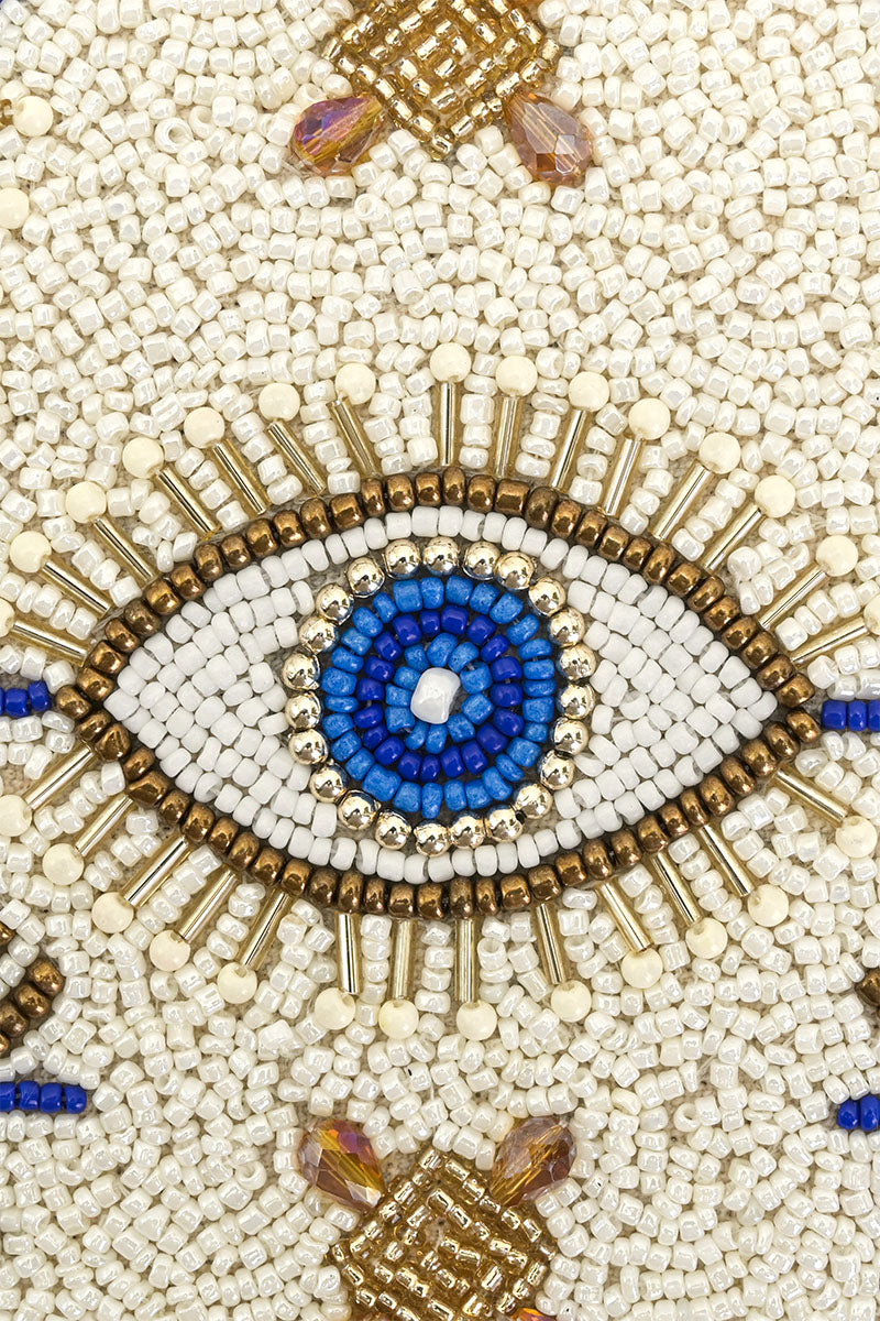 Shining Eyes Embellished Shoulder Bag