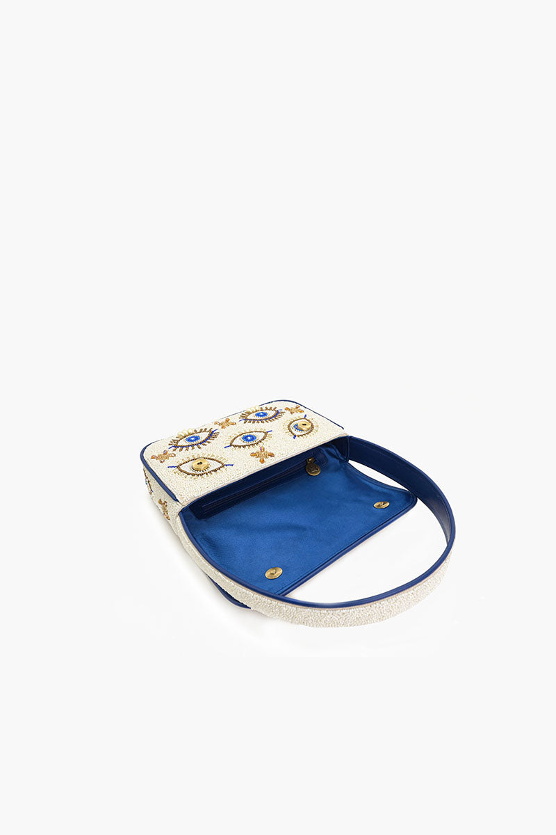 Shining Eyes Embellished Shoulder Bag