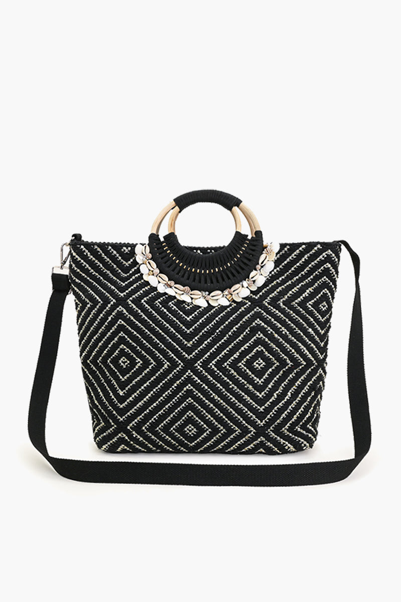 Shell Midnight Lurex Tote