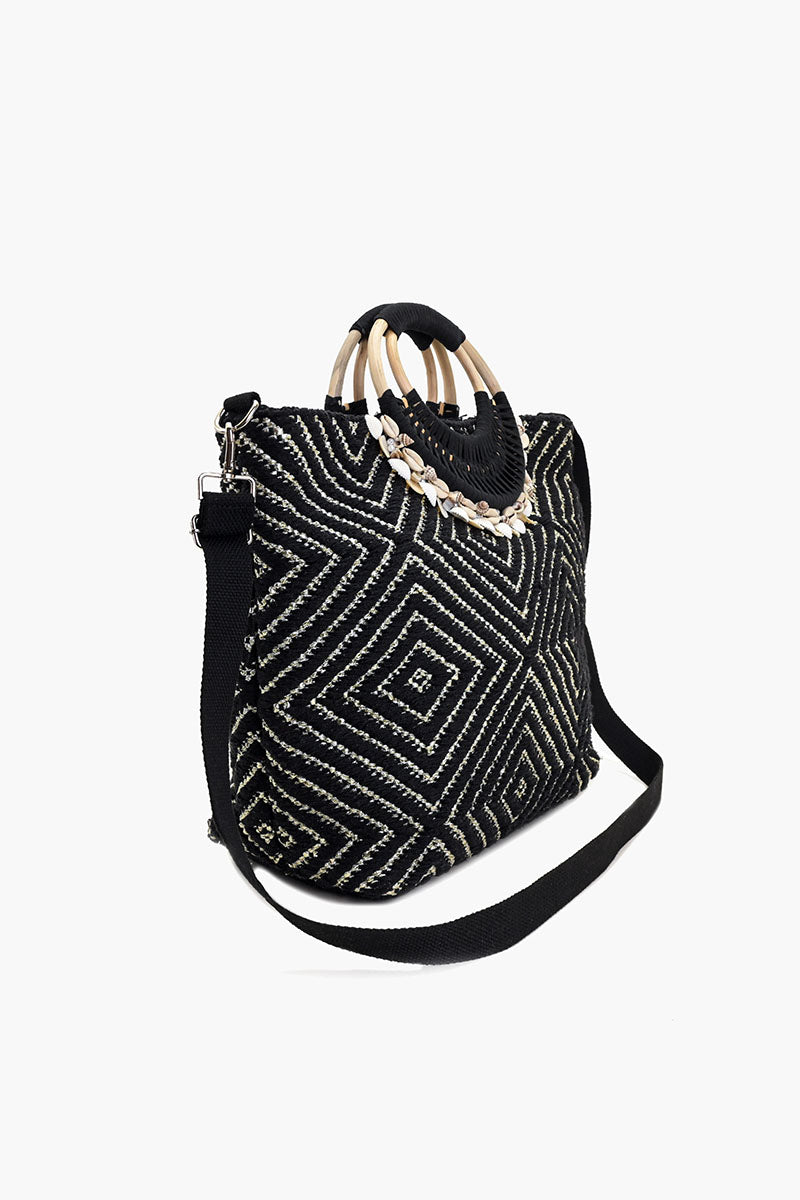 Shell Midnight Lurex Tote