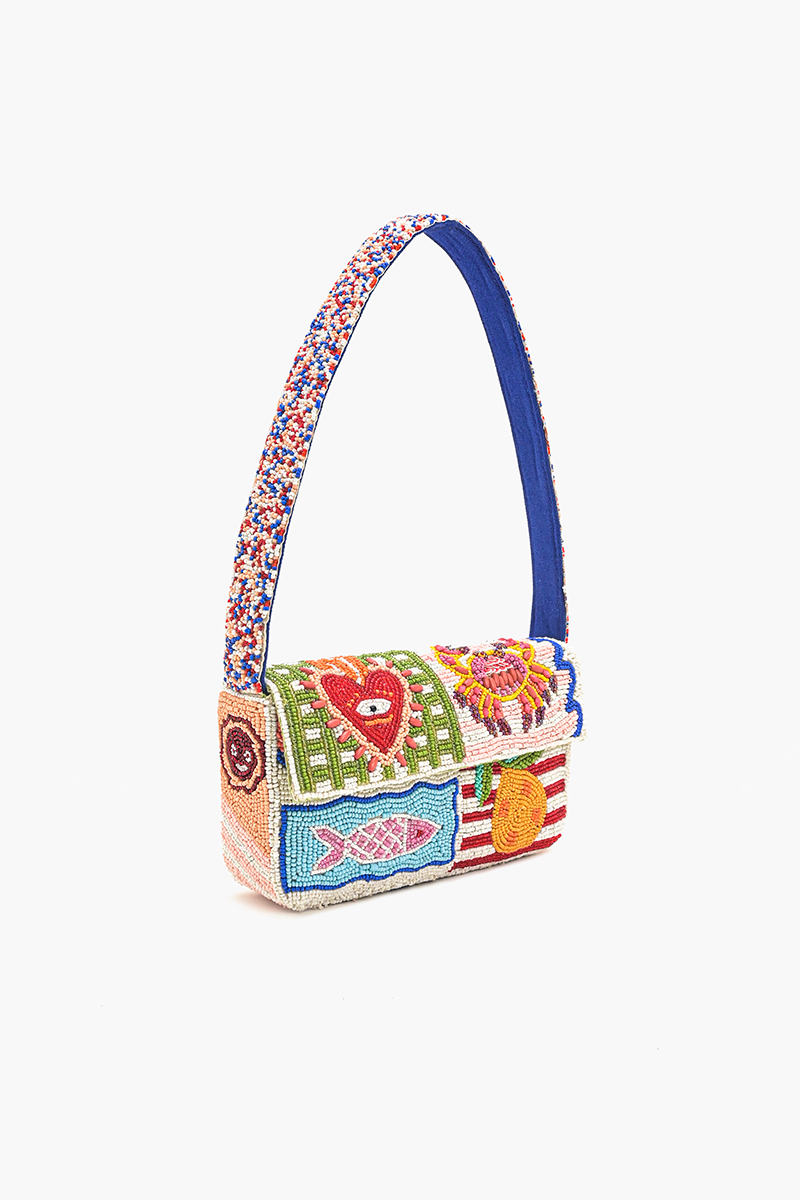 Sun & Sea Beaded Handbag