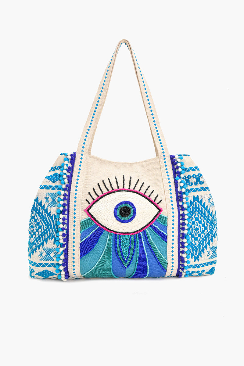 Wanderlust Evil Eye Tote
