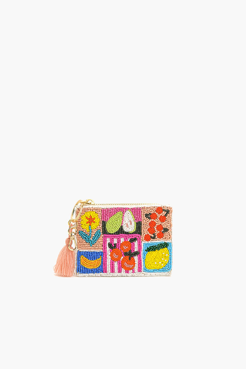 Tropical Treats Beaded Coin Pouch