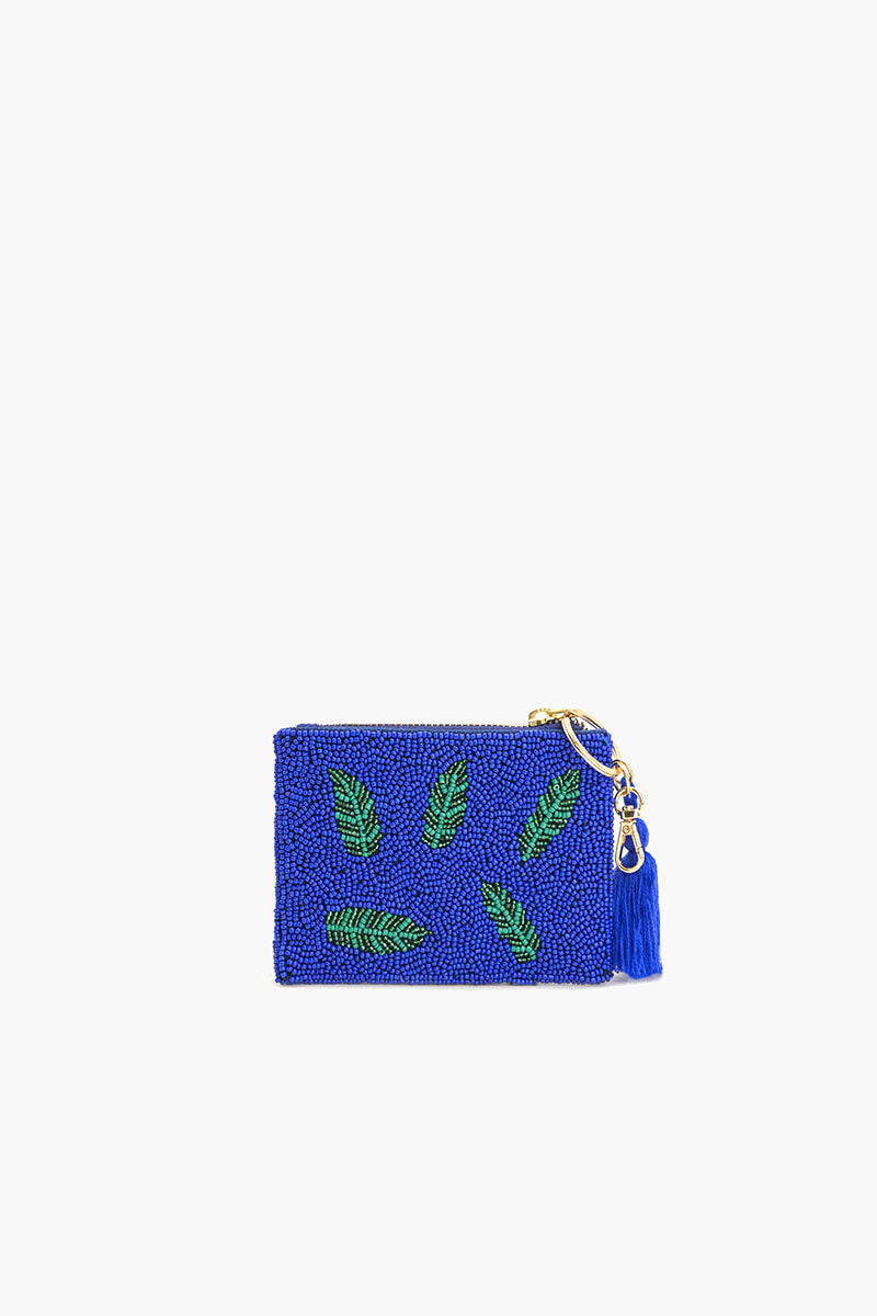 Blue Citrus Embellished Pouch