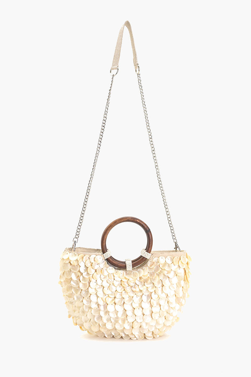 Mermaid Scale Top Handle Bag