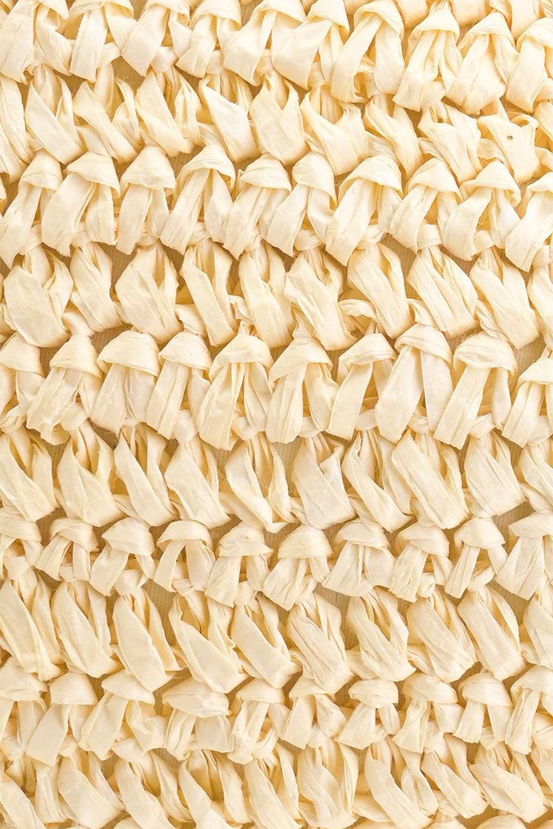 Raffia Fringe Crescent Bag